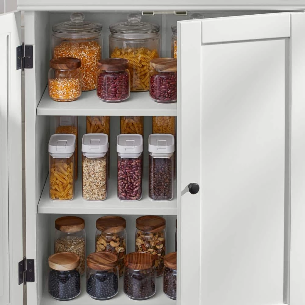 Home Decorators Collection Ivory Food Pantry Cabinet with Adjustable Shelves 6 Home Decorators Collection Ivory Food Pantry Cabinet with Adjustable Shelves - Image 4