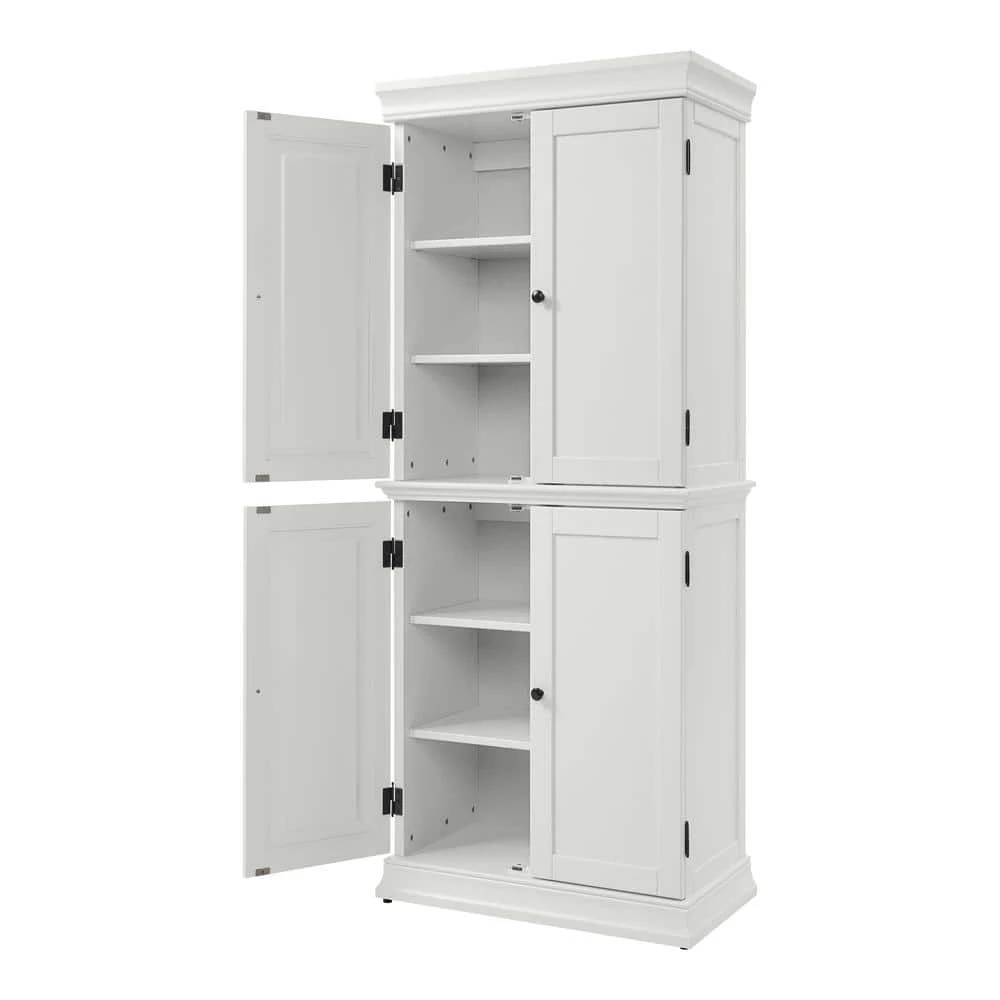 Home Decorators Collection Ivory Food Pantry Cabinet with Adjustable Shelves 4 Home Decorators Collection Ivory Food Pantry Cabinet with Adjustable Shelves - Image 2