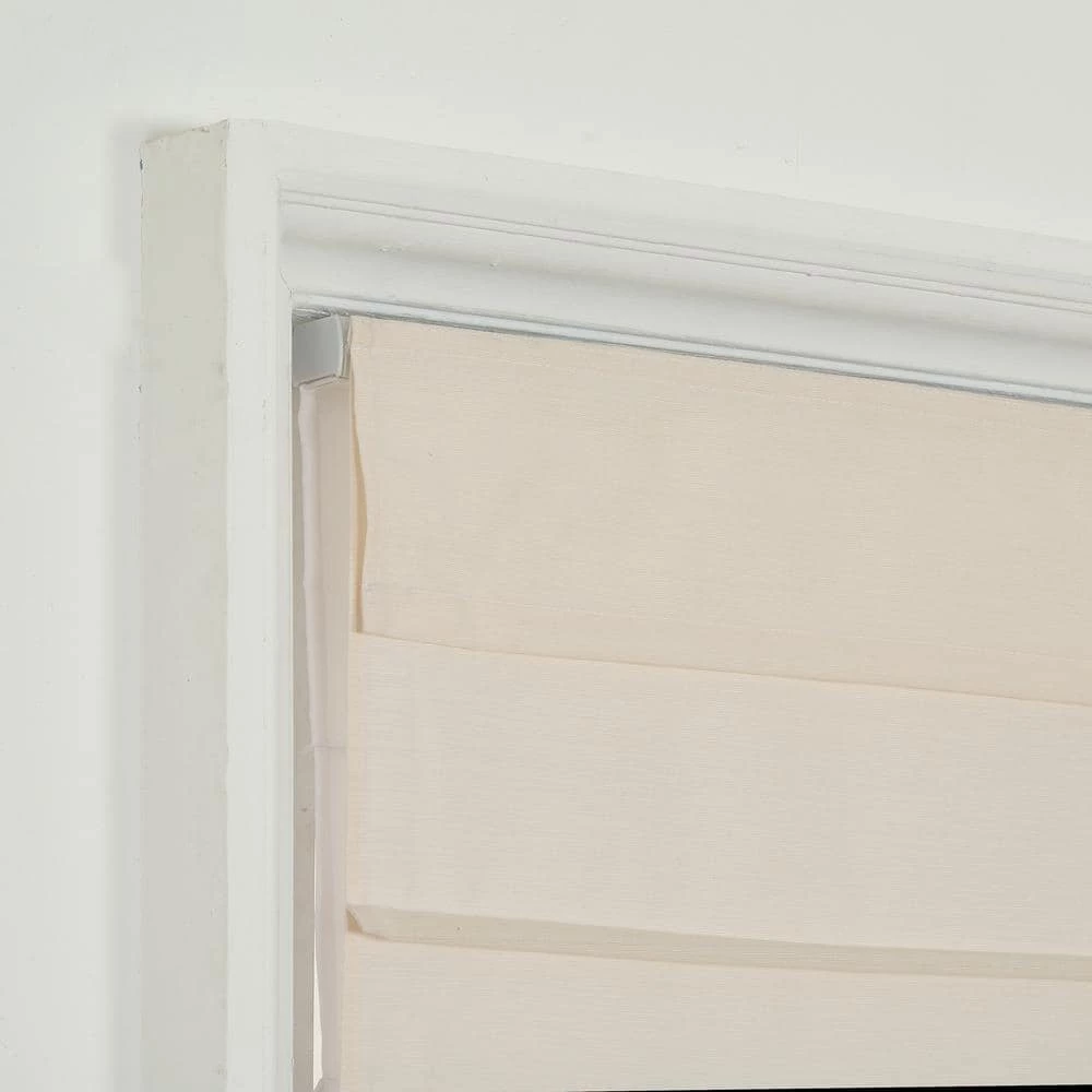 Home Decorators Collection Cordless Light Filtering Fabric Roman Shade 34X64 Ivory 7 Home Decorators Collection Cordless Light Filtering Fabric Roman Shade 34X64 Ivory - Image 5