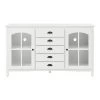 Home Decorators Collection Glenwood Ivory Glass Door Buffet with Window Pane -Home Decorators Soldes ivory home decorators collection sideboards buffet tables m22079h1 64 1000
