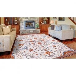 Home Decorators Collection Talya Ivory/Red 8 ft. x 10 ft. Medallion Area Rug -Home Decorators Soldes ivory red home decorators collection area rugs 54027 77 1000