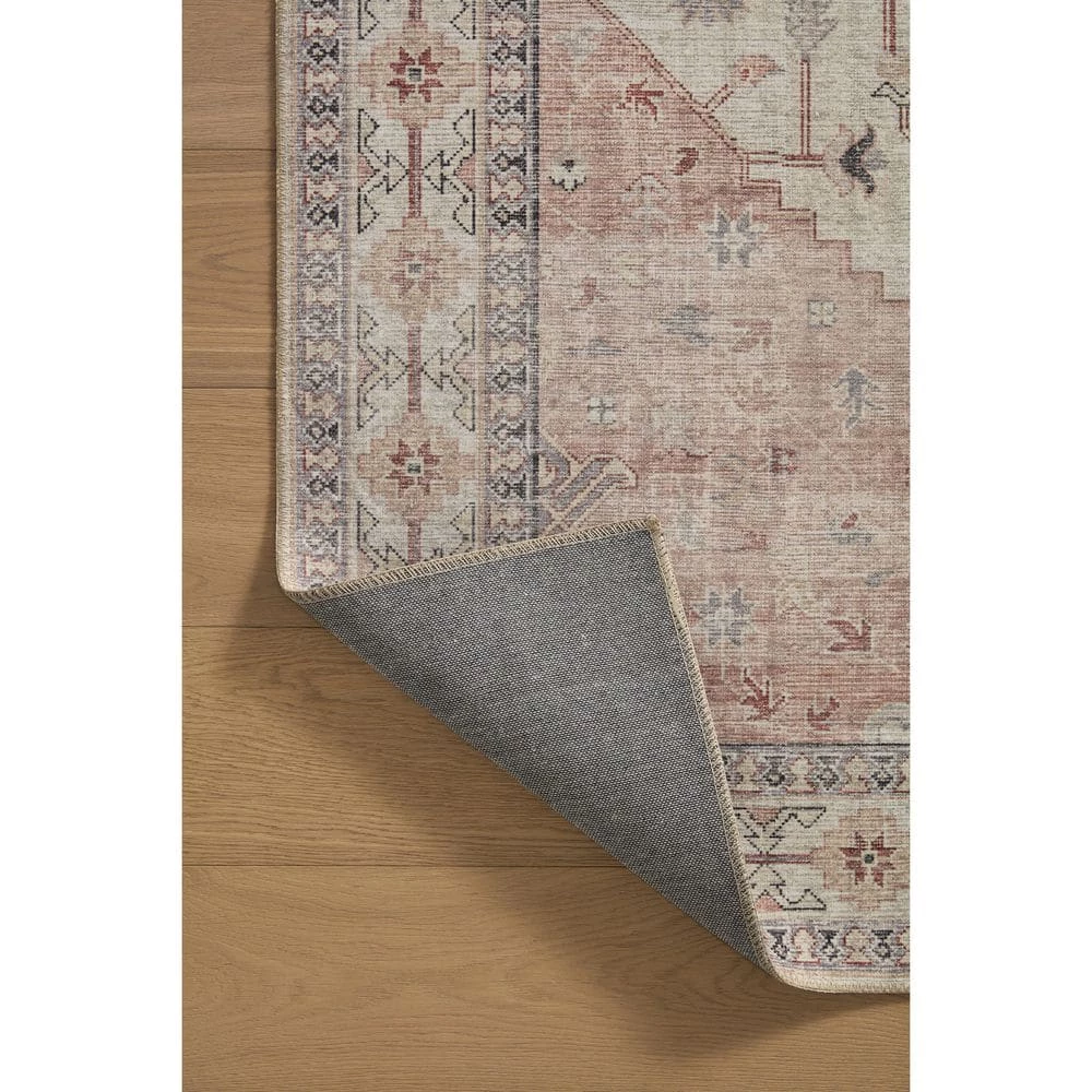 Home Decorators Collection Leesa Ivory/Rust 7 ft. 6 in. x 9 ft. 6 in. Medallion Polyester Area Rug 7 Home Decorators Collection Leesa Ivory/Rust 7 ft. 6 in. x 9 ft. 6 in. Medallion Polyester Area Rug - Image 5