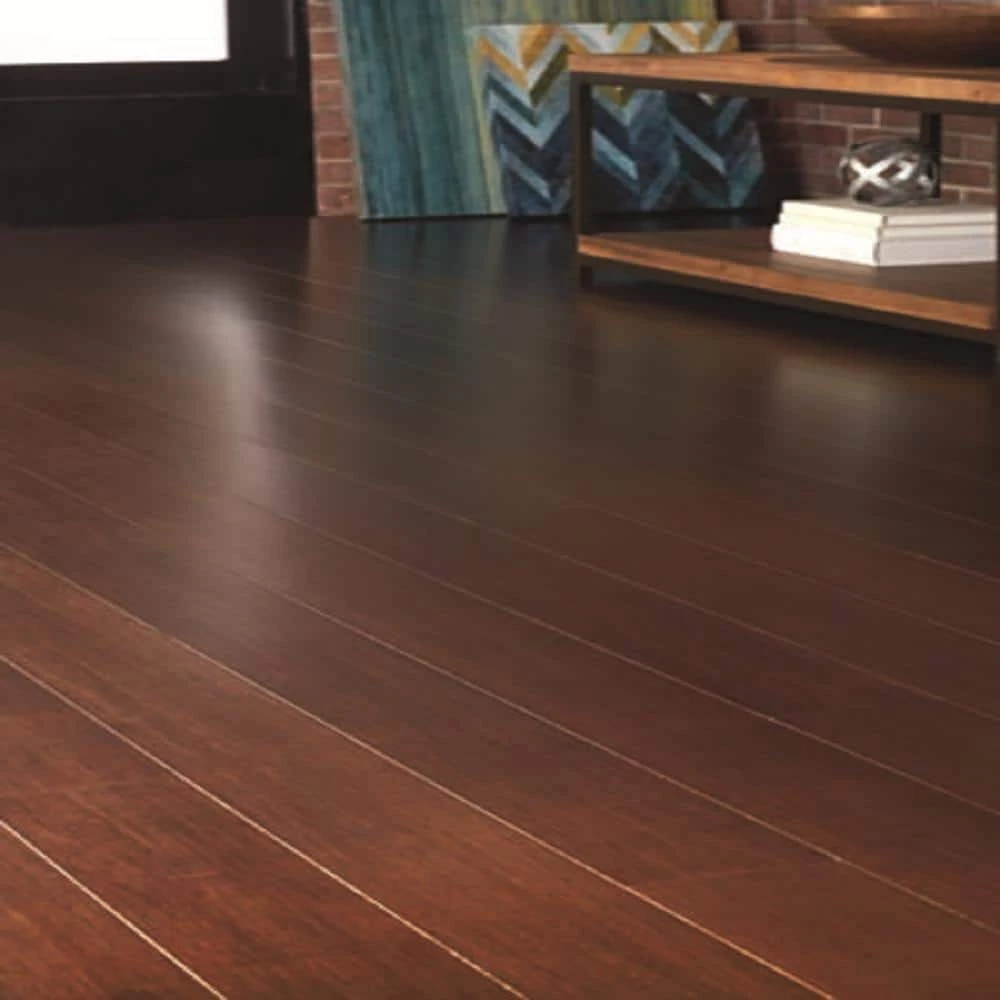 Home Decorators Collection Strand Woven Java 3/8 in. T x 5-1/8 in. W x 72 in. L Engineered Click Bamboo Flooring 6 Home Decorators Collection Strand Woven Java 3/8 in. T x 5-1/8 in. W x 72 in. L Engineered Click Bamboo Flooring - Image 4