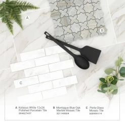 Home Decorators Collection Kolasus 12 in. x 24 in. Polished Porcelain Stone Look Floor and Wall Tile (16 sq. ft./Case) 22 Home Decorators Collection Kolasus 12 in. x 24 in. Polished Porcelain Stone Look Floor and Wall Tile (16 sq. ft./Case) -Home Decorators Soldes kolasus white polished home decorators collection porcelain tile nhdkolwhi1224p d4 1000