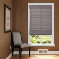 Home Decorators Collection Cordless Light Filtering Fabric Roman Shade 39X64 Light Gray -Home Decorators Soldes light gray home decorators collection roman shades rsfc3964 31 1000