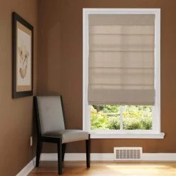 Home Decorators Collection Cordless Light Filtering Fabric Roman Shade 27X64 Linen -Home Decorators Soldes linen home decorators collection roman shades rsfb2764 31 1000