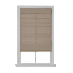 Home Decorators Collection Cordless Light Filtering Fabric Roman Shade 34X64 Linen