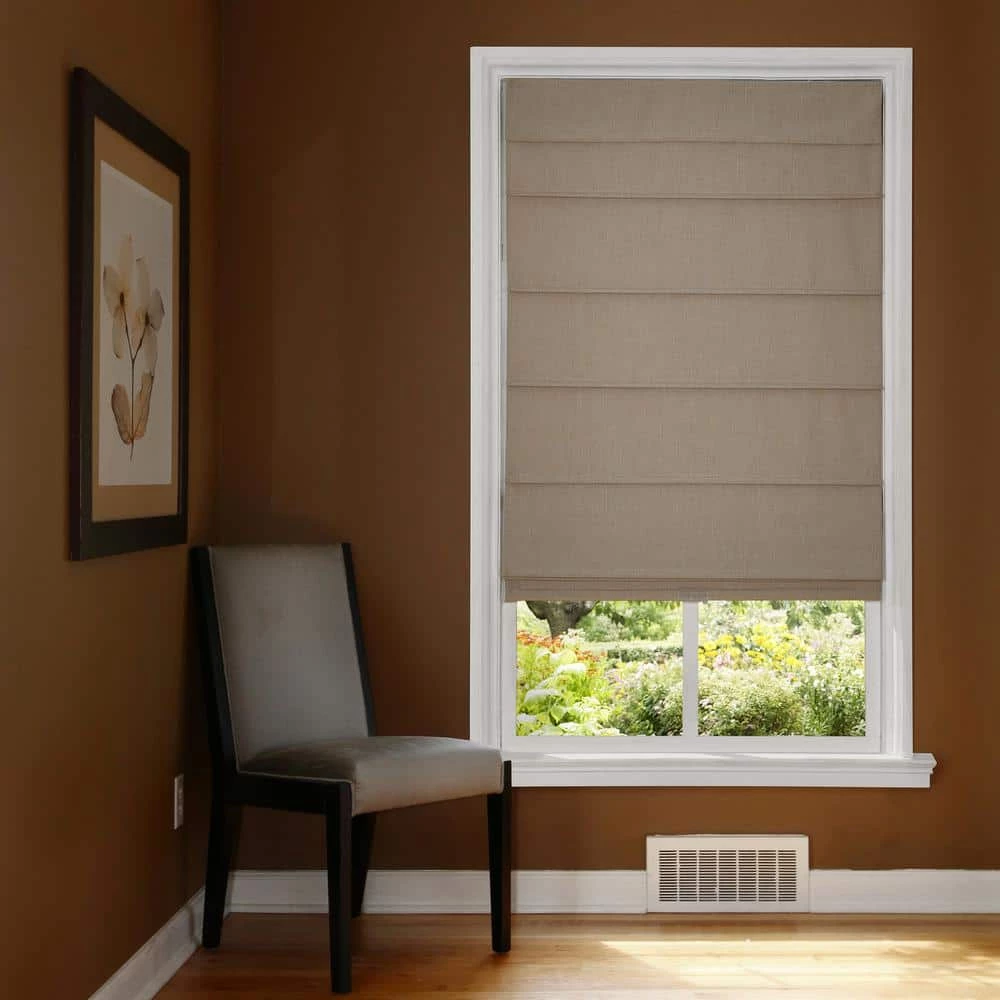 Home Decorators Collection Cordless Blackout Fabric Roman Shade 23X64 Linen 8 Home Decorators Collection Cordless Blackout Fabric Roman Shade 23X64 Linen - Image 6