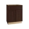 Home Decorators Collection Franklin Assembled 24x34.5x24 in. Plywood Shaker Base Kitchen Cabinet Soft Close Doors/Drawers in Stained Manganite -Home Decorators Soldes manganite glaze stain home decorators collection assembled kitchen cabinets b24 fmg 64 1000