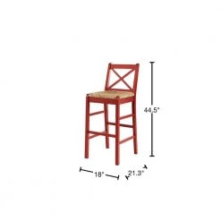 Home Decorators Collection Dorsey Mason Red Wood Bar Stool with Back and Woven Rush Seat -Home Decorators Soldes mason red home decorators collection bar stools st1808245 nmas 40 1000