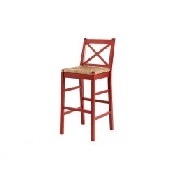 Home Decorators Collection Dorsey Mason Red Wood Bar Stool with Back and Woven Rush Seat -Home Decorators Soldes mason red home decorators collection bar stools st1808245 nmas 77 1000