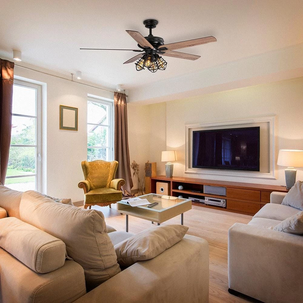 Home Decorators Collection Carlisle 60 in. LED Matte Black Ceiling Fan with Remote Control and Light Kit 5 Home Decorators Collection Carlisle 60 in. LED Matte Black Ceiling Fan with Remote Control and Light Kit - Image 3