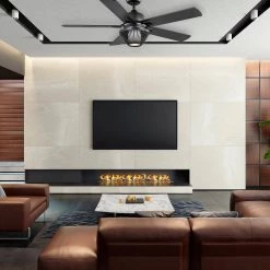 Home Decorators Collection 52 in. Arbeth Integrated Matte White Indoor LED Smart Hubspace Ceiling Fan with Light Kit and Remote Control -Home Decorators Soldes matte black home decorators collection ceiling fans with lights 56045 31 1000