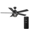 Home Decorators Collection 52 in. Arbeth Integrated Matte White Indoor LED Smart Hubspace Ceiling Fan with Light Kit and Remote Control -Home Decorators Soldes matte black home decorators collection ceiling fans with lights 56045 64 1000