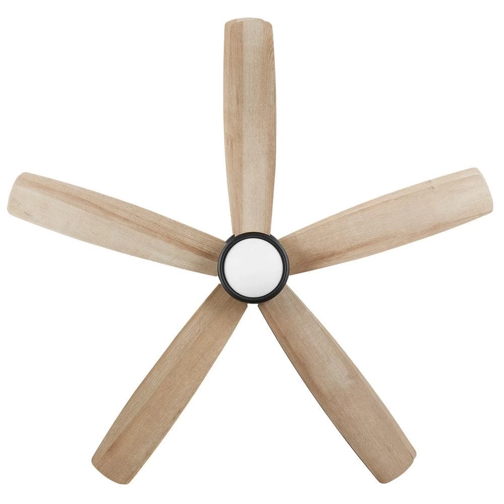 Home Decorators Collection Driskol 60 in. White Color Changing Integrated LED Matte Black Smart Hubspace Ceiling Fan with Light and Remote Control 4 Home Decorators Collection Driskol 60 in. White Color Changing Integrated LED Matte Black Smart Hubspace Ceiling Fan with Light and Remote Control - Image 2