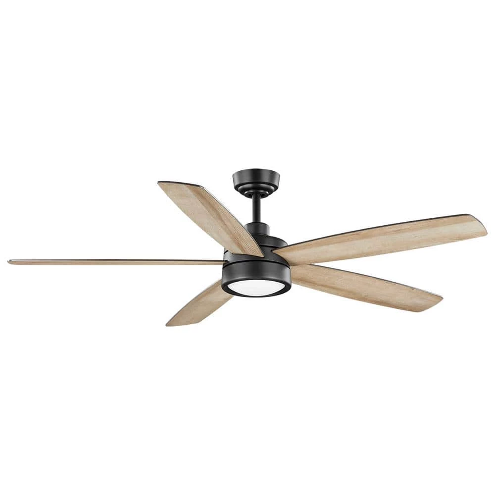 Home Decorators Collection Driskol 60 in. White Color Changing Integrated LED Matte Black Smart Hubspace Ceiling Fan with Light and Remote Control 5 Home Decorators Collection Driskol 60 in. White Color Changing Integrated LED Matte Black Smart Hubspace Ceiling Fan with Light and Remote Control - Image 3