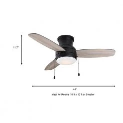 Home Decorators Collection Ashby Park 44 in. White Color Changing Integrated LED Matte Black Ceiling Fan with Light Kit and 3 Reversible Blades -Home Decorators Soldes matte black home decorators collection ceiling fans with lights 59245 a0 1000