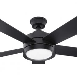 Home Decorators Collection Baxtan 56 in. LED Matte Black Ceiling Fan with Light and Remote Control -Home Decorators Soldes matte black home decorators collection ceiling fans with lights am731a mbk 1d 1000