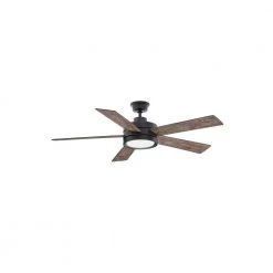 Home Decorators Collection Baxtan 56 in. LED Matte Black Ceiling Fan with Light and Remote Control -Home Decorators Soldes matte black home decorators collection ceiling fans with lights am731a mbk 40 1000