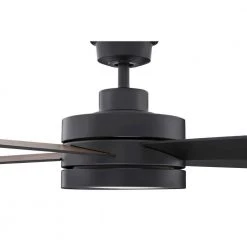 Home Decorators Collection Baxtan 56 in. LED Matte Black Ceiling Fan with Light and Remote Control -Home Decorators Soldes matte black home decorators collection ceiling fans with lights am731a mbk 66 1000