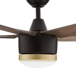 Home Decorators Collection Merwry 56 in. Integrated LED Indoor/Outdoor Matte Black Ceiling Fan with Light Kit and Remote Control -Home Decorators Soldes matte black home decorators collection ceiling fans with lights sw1422 56in mbk 1d 1000