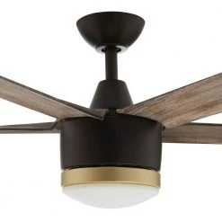 Home Decorators Collection Merwry 56 in. Integrated LED Indoor/Outdoor Matte Black Ceiling Fan with Light Kit and Remote Control -Home Decorators Soldes matte black home decorators collection ceiling fans with lights sw1422 56in mbk d4 1000