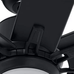 Home Decorators Collection Kensgrove 72 in. Integrated LED Indoor/Outdoor Matte Black Ceiling Fan with Light and Remote Control -Home Decorators Soldes matte black home decorators collection ceiling fans with lights yg493e mbk 66 1000