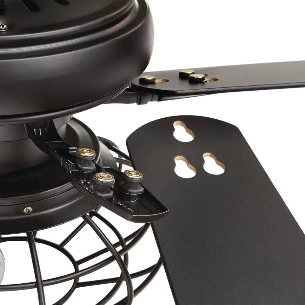 Home Decorators Collection Ellard 52 in. LED Indoor Matte Black Ceiling Fan with Light 8 Home Decorators Collection Ellard 52 in. LED Indoor Matte Black Ceiling Fan with Light - Image 6