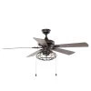 Home Decorators Collection Ellard 52 in. LED Indoor Matte Black Ceiling Fan with Light -Home Decorators Soldes matte black home decorators collection ceiling fans with lights yg629a mbk 64 1000