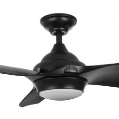 Home Decorators Collection Bachton 60 in. Integrated LED DC Motor Matte Black Ceiling Fan with Light and Remote Control -Home Decorators Soldes matte black home decorators collection ceiling fans with lights yg638a mbk 1d 1000