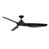 Home Decorators Collection Bachton 60 in. Integrated LED DC Motor Matte Black Ceiling Fan with Light and Remote Control -Home Decorators Soldes matte black home decorators collection ceiling fans with lights yg638a mbk 64 1000