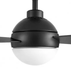 Home Decorators Collection Alisio 44 in. LED Matte Black Ceiling Fan with Light and Remote Control -Home Decorators Soldes matte black home decorators collection ceiling fans with lights yg768a mbk 1d 1000