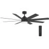 Home Decorators Collection Celene 62 in. LED Indoor/Outdoor Matte Black Ceiling Fan with Light and Remote Control with Color Changing Technology -Home Decorators Soldes matte black home decorators collection ceiling fans with lights yg908a mbk 64 1000