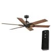 Home Decorators Collection 60 in. Winderige Indoor Matte Black Ceiling Fan with Remote Control and Downrod Included -Home Decorators Soldes matte black home decorators collection ceiling fans without lights 56043 64 1000