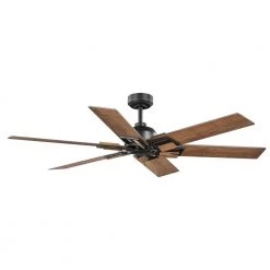Home Decorators Collection 60 in. Winderige Indoor Matte Black Ceiling Fan with Remote Control and Downrod Included -Home Decorators Soldes matte black home decorators collection ceiling fans without lights 56043 fa 1000
