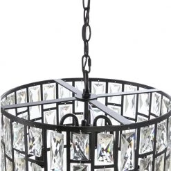 Home Decorators Collection Kristella 4-Light Matte Black Chandelier with Clear Crystal Shade 15 Home Decorators Collection Kristella 4-Light Matte Black Chandelier with Clear Crystal Shade -Home Decorators Soldes matte black home decorators collection chandeliers 30686 hbb 1d 1000