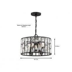 Home Decorators Collection Kristella 4-Light Matte Black Chandelier with Clear Crystal Shade 13 Home Decorators Collection Kristella 4-Light Matte Black Chandelier with Clear Crystal Shade -Home Decorators Soldes matte black home decorators collection chandeliers 30686 hbb 40 1000