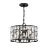 Home Decorators Collection Kristella 4-Light Matte Black Chandelier with Clear Crystal Shade -Home Decorators Soldes matte black home decorators collection chandeliers 30686 hbb 64 1000