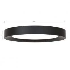 Home Decorators Collection Calloway 15 in. Matte Black Selectable LED Flush Mount -Home Decorators Soldes matte black home decorators collection flush mount lights jxm3011ll mb 40 1000