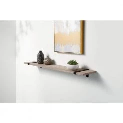 Home Decorators Collection 10 in. Matte Black Strap Bracket for Wood Shelving -Home Decorators Soldes matte black home decorators collection shelving brackets 14190 31 1000