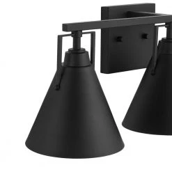 Home Decorators Collection Insdale 3-Light Matte Black Modern Industrial Bathroom Vanity Light with Metal Shades -Home Decorators Soldes matte black home decorators collection vanity lighting 4000303 112 a0 1000