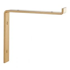 Home Decorators Collection 8 in. Matte Gold Steel Shelf Bracket