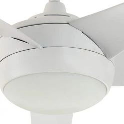 Home Decorators Collection Windward IV 52 in. Indoor LED Matte White Ceiling Fan with Dimmable Light Kit, Remote Control and Reversible Motor -Home Decorators Soldes matte white home decorators collection ceiling fans with lights 26662 c3 1000