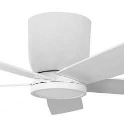 Home Decorators Collection Britton 52 in. Integrated LED Indoor Matte White Ceiling Fan with Light Kit and Remote Control -Home Decorators Soldes matte white home decorators collection ceiling fans with lights sw19110 mwh 66 1000