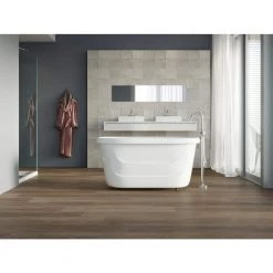 Home Decorators Collection McKinney Walnut 7.20 in. W x 42 in. L SPC Waterproof Vinyl Plank Flooring (25.20 sq. ft./Case) -Home Decorators Soldes mckinney walnut home decorators collection vinyl plank flooring hd19004 1f 1000