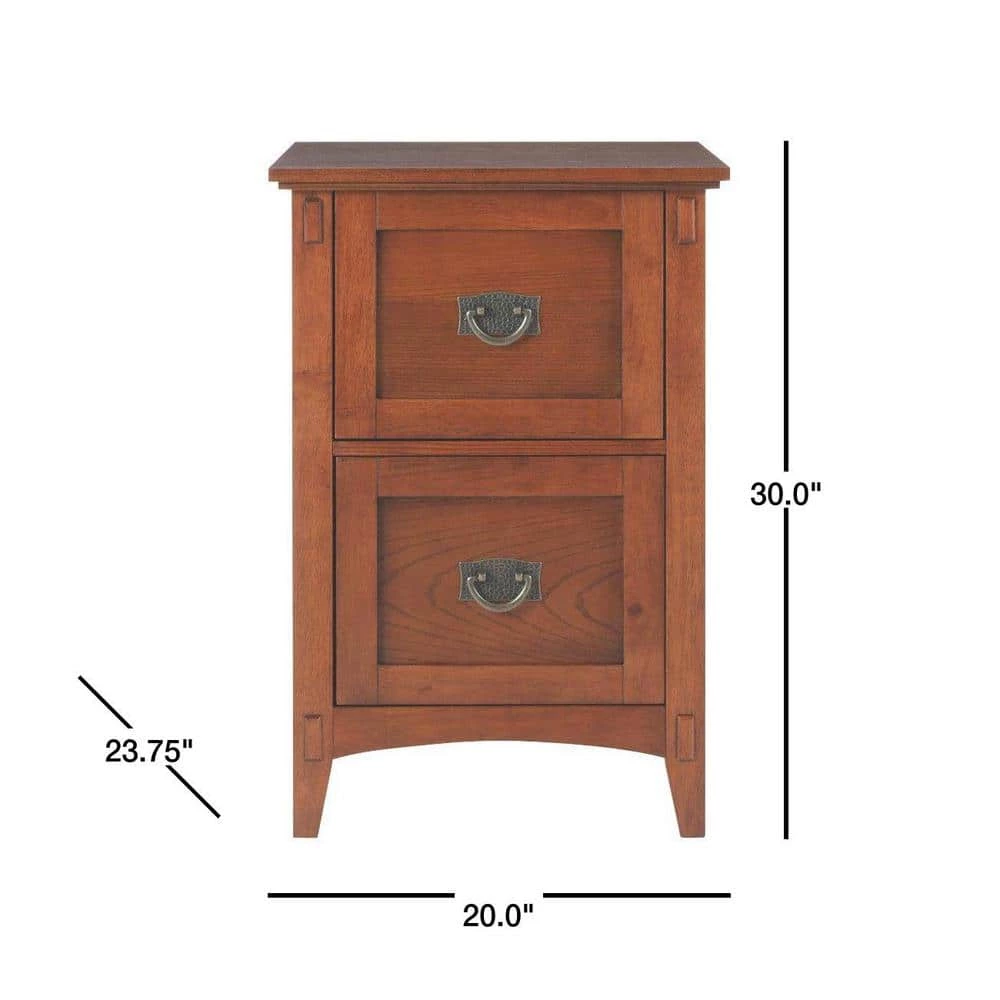 Home Decorators Collection Artisan Medium Oak 2 Drawer File Cabinet 5 Home Decorators Collection Artisan Medium Oak 2 Drawer File Cabinet - Image 3