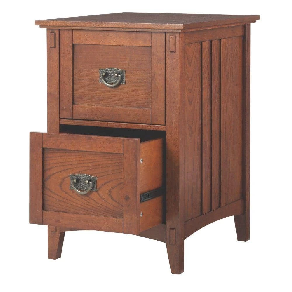 Home Decorators Collection Artisan Medium Oak 2 Drawer File Cabinet 9 Home Decorators Collection Artisan Medium Oak 2 Drawer File Cabinet - Image 7