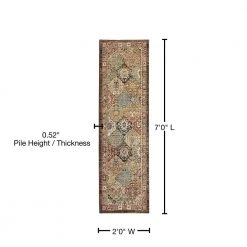Home Decorators Collection Patchwork Multi 2 ft. x 7 ft. Medallion Runner Rug -Home Decorators Soldes multi home decorators collection area rugs 550004 76 1000