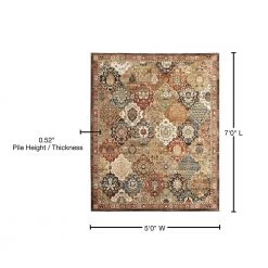Home Decorators Collection Patchwork Multi 5 ft. x 7 ft. Medallion Area Rug -Home Decorators Soldes multi home decorators collection area rugs 550011 76 1000