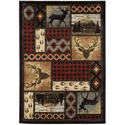 Home Decorators Collection Valor Multi 8 ft. x 10 ft. Plaid Area Rug